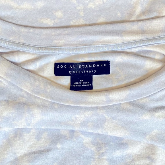 Social Standard by Sanctuary Women’s Sky Blue Tie Dye Sweatshirt Lounge Size M - Picture 5 of 5